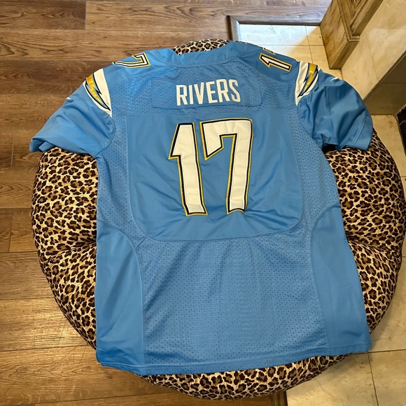 NFL Nike Philip Rivers #17 Powder Blue San Diego Chargers Sewn Jersey Sz xl - Picture 2 of 3